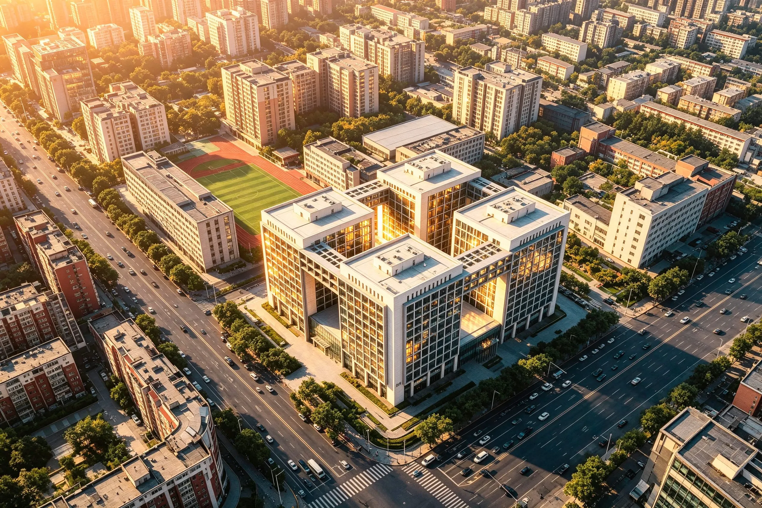 雍贵中心建筑鸟瞰